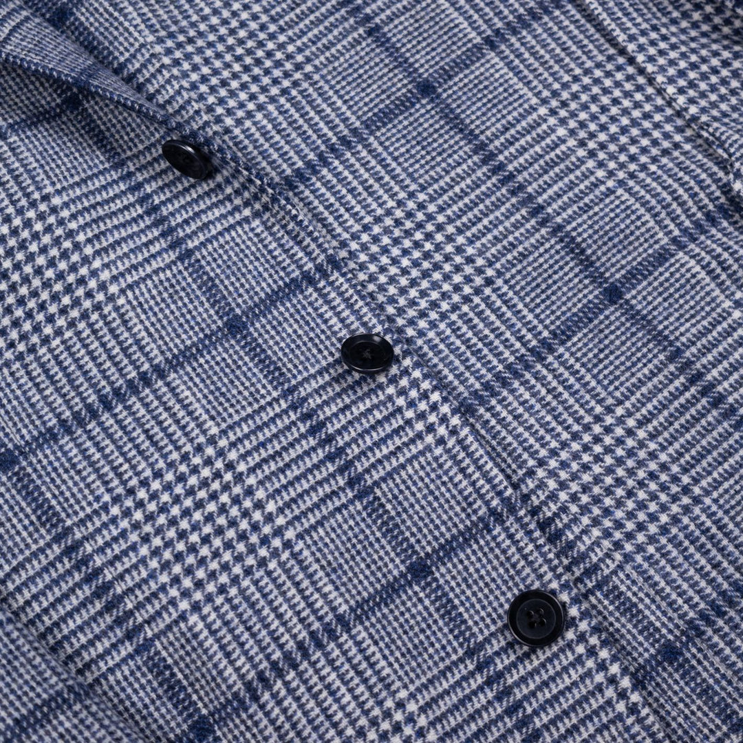 Blue Wool Glencheck Blazer