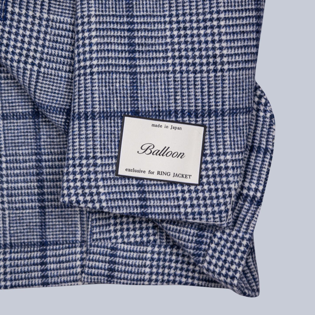Blue Wool Glencheck Blazer