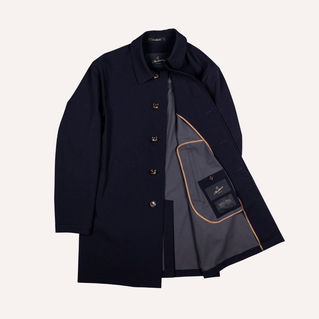 Navy Unlined Technical Car Coat