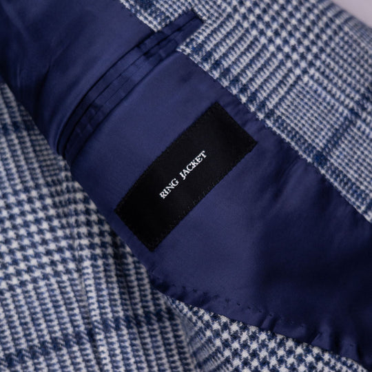 Blue Wool Glencheck Blazer