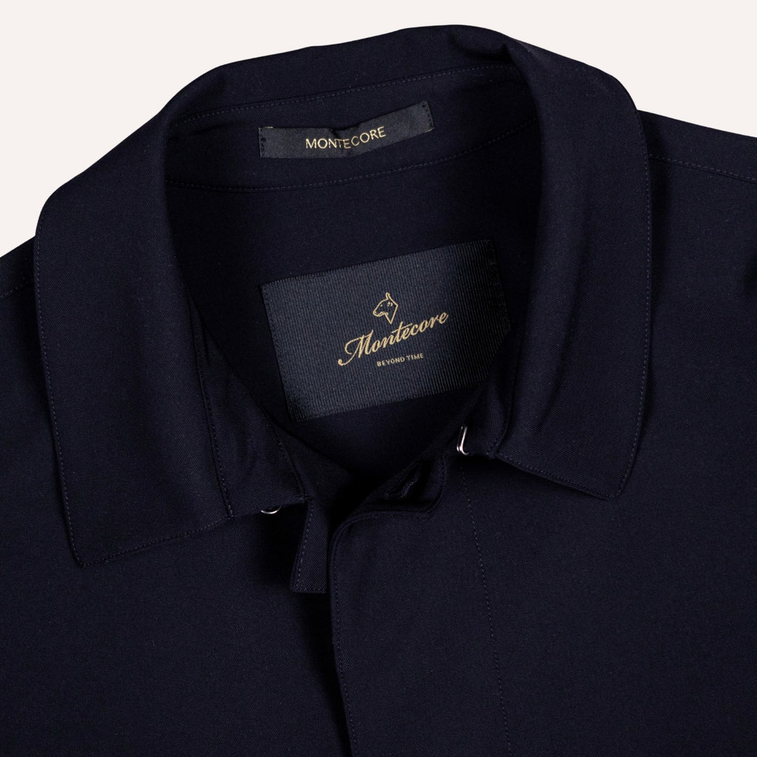 Navy Unlined Technical Car Coat