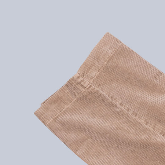 Washed Beige Corduroy Trousers