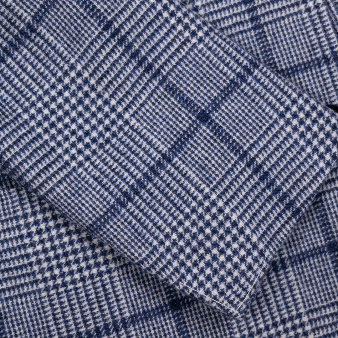Blue Wool Glencheck Blazer