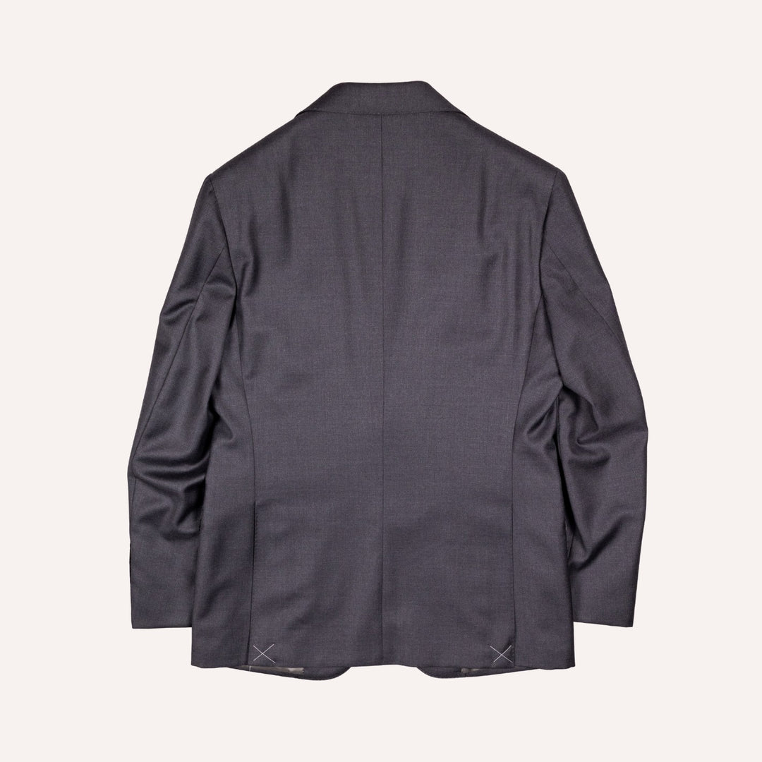 Anthracite Grey S130 Twill Wool Suit - Green Line