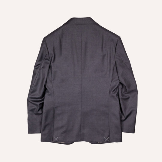 Anthracite Grey S130 Twill Wool Suit - Green Line