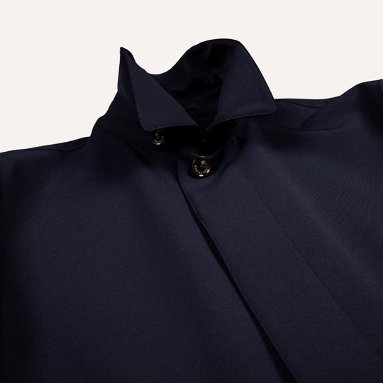 Navy Unlined Technical Car Coat