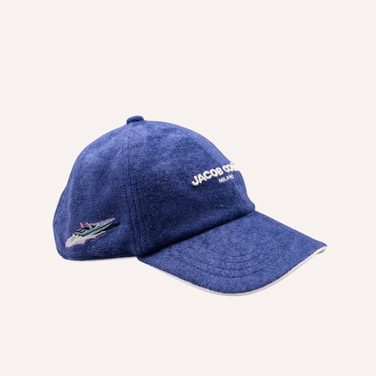 Blue Terry Beach Cap