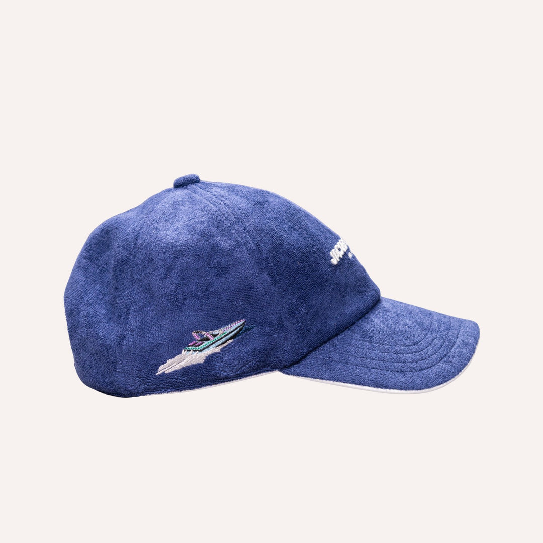 Blue Terry Beach Cap