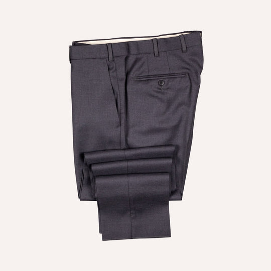 Anthracite Grey S130 Twill Wool Suit - Green Line