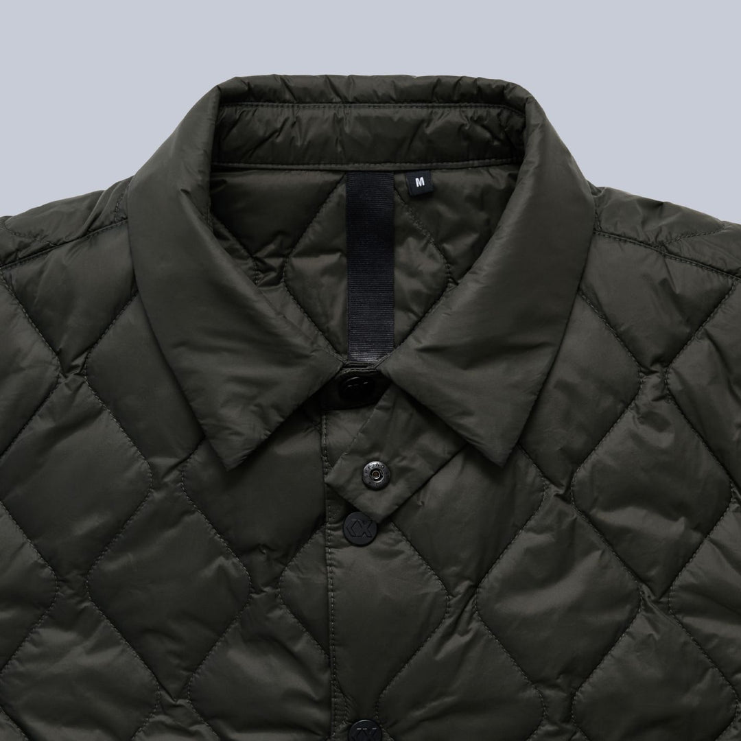Olive Technical Padded Overshirt