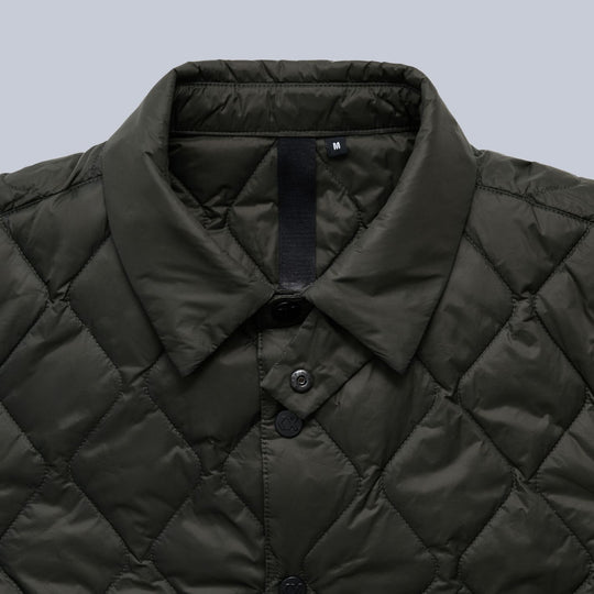 Olive Technical Padded Overshirt