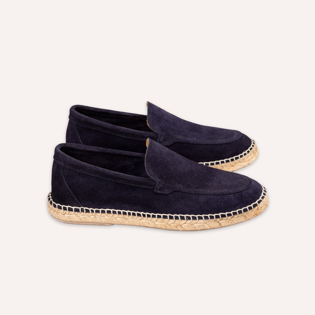 Navy Suede Espadrilles