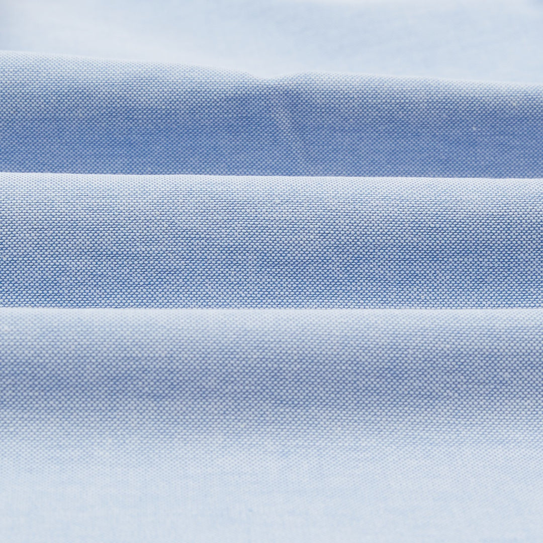 Ice Blue Oxford Button Down Shirt Italy