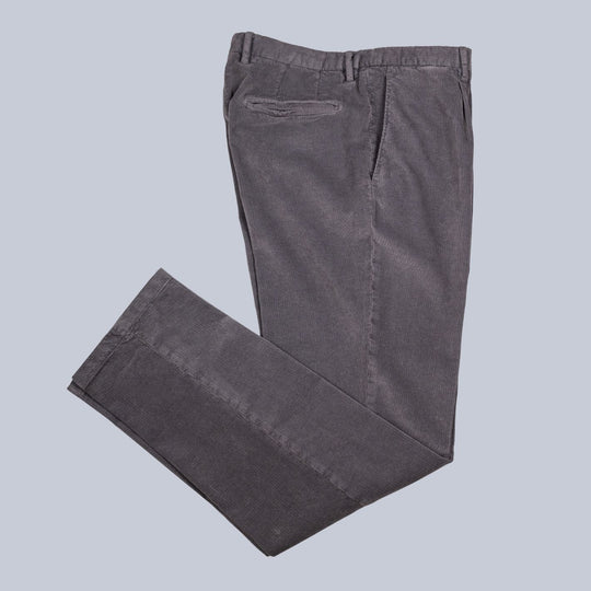 Dusty Grey Cotton Corduroy Double Breasted Suit