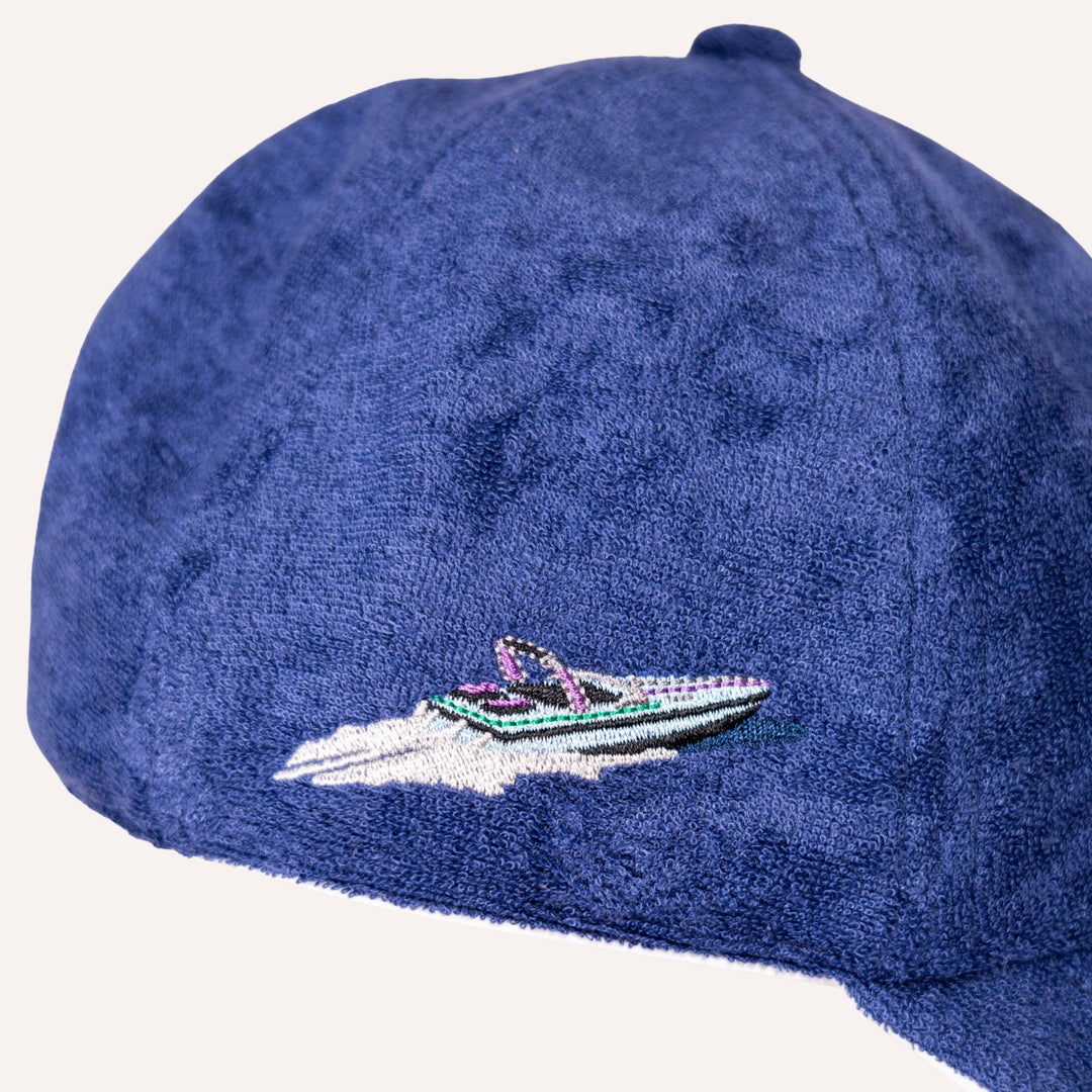 Blue Terry Beach Cap