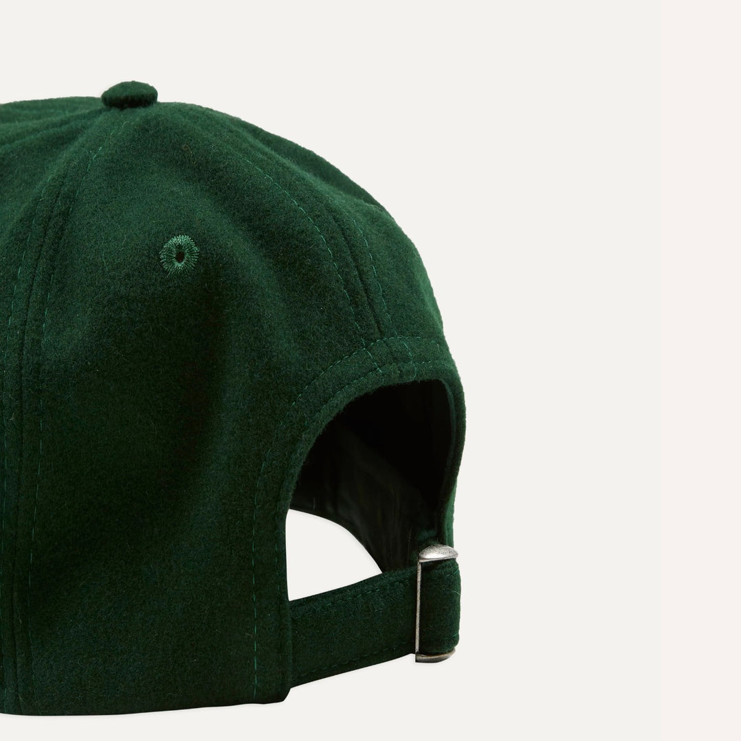 Green 'No Ball Games' Merino Wool Baseball Cap
