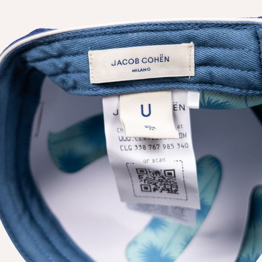 Blue Terry Beach Cap