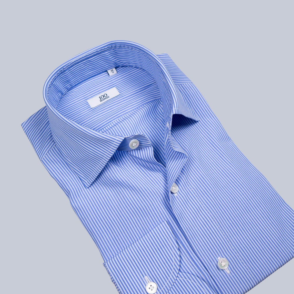 Blue on Light Blue Stripe Shirt