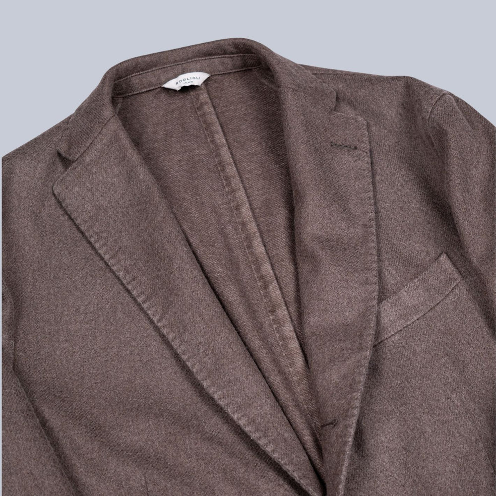 Mole Brown Alpaca Wool Blend Blazer