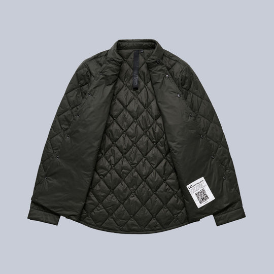Olive Technical Padded Overshirt