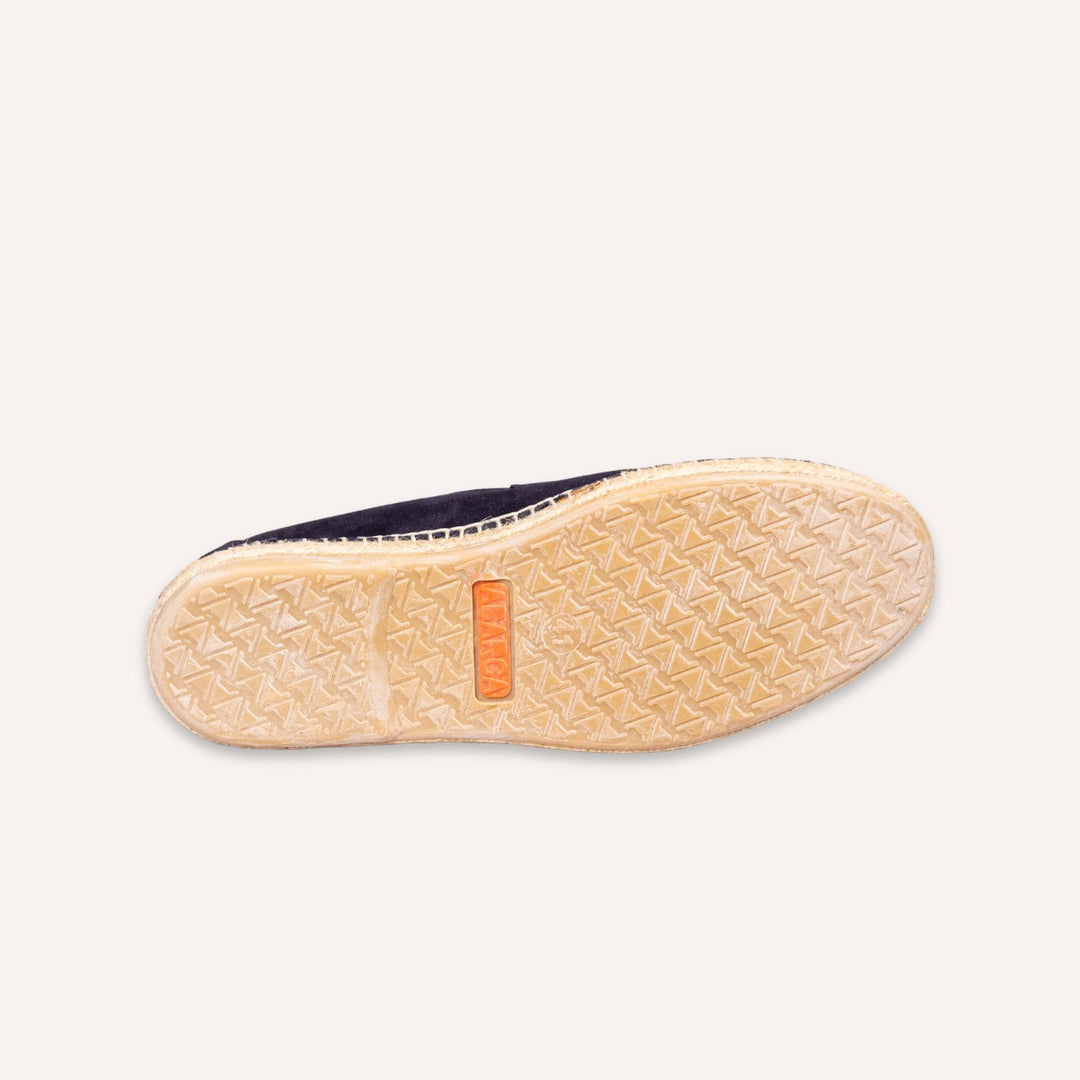 Navy Suede Espadrilles