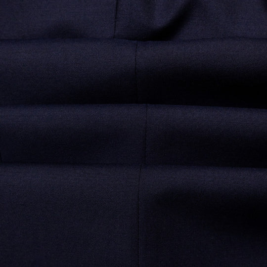 Navy Wool Mohair Double Breasted Suit