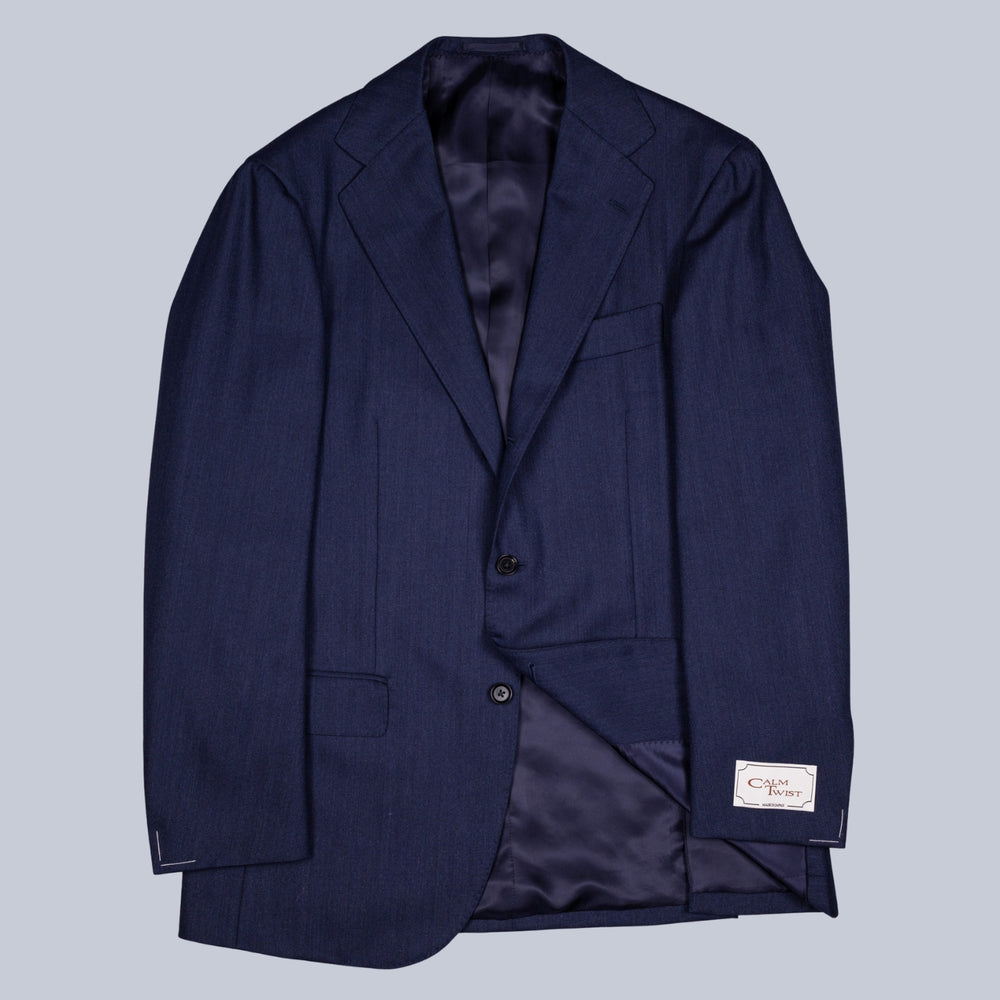 Navy Herringbone Calm Twist Suit