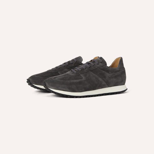 Dark Grey Stride Suede Sneakers