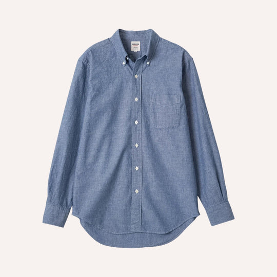 Blue Chambray Button Down Shirt - New version