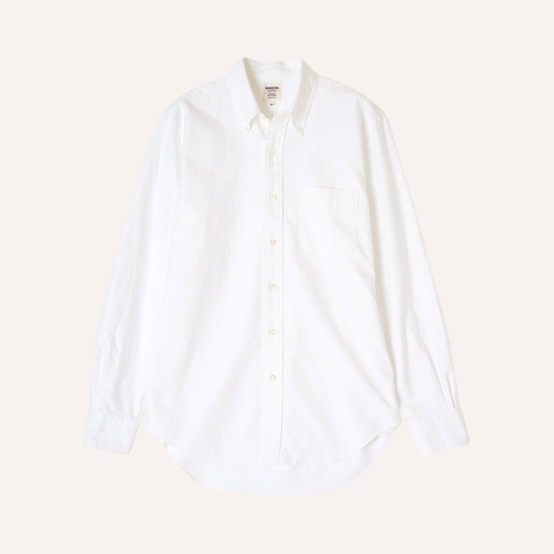 White Washed Oxford Button Down Shirt - New Version