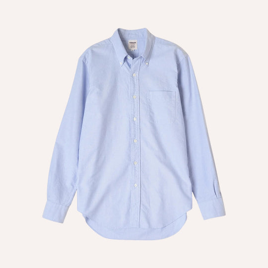 Light Blue Washed Oxford Button Down Shirt - New version