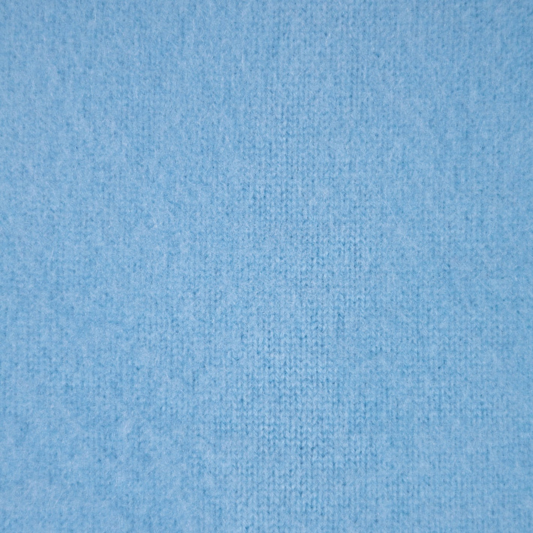 Turquoise Brushed Cashmere Roundneck Sweater