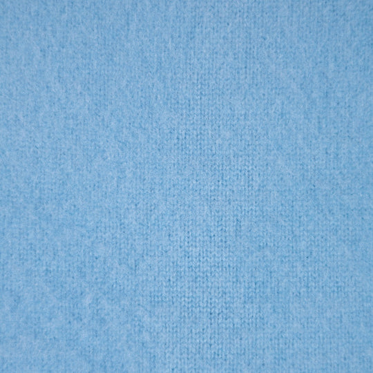 Turquoise Brushed Cashmere Roundneck Sweater