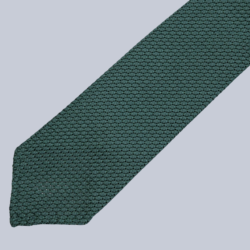 Sapphire Green Grenadine Silk Tie