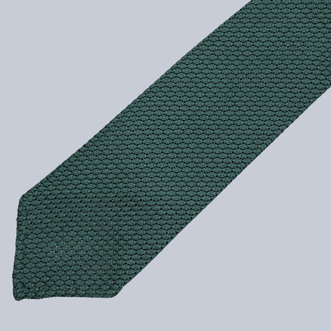 Sapphire Green Grenadine Silk Tie