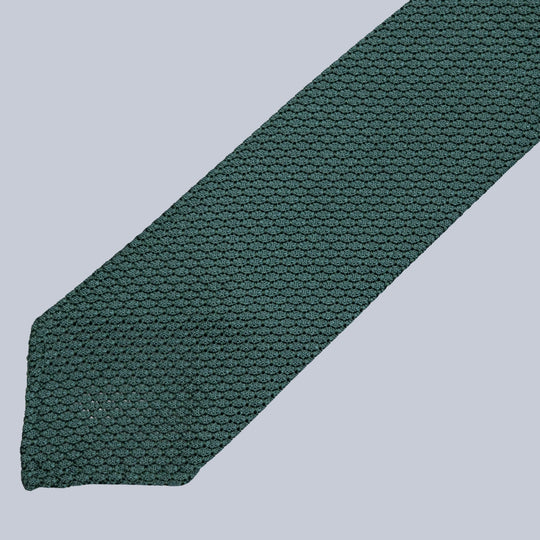 Sapphire Green Grenadine Silk Tie