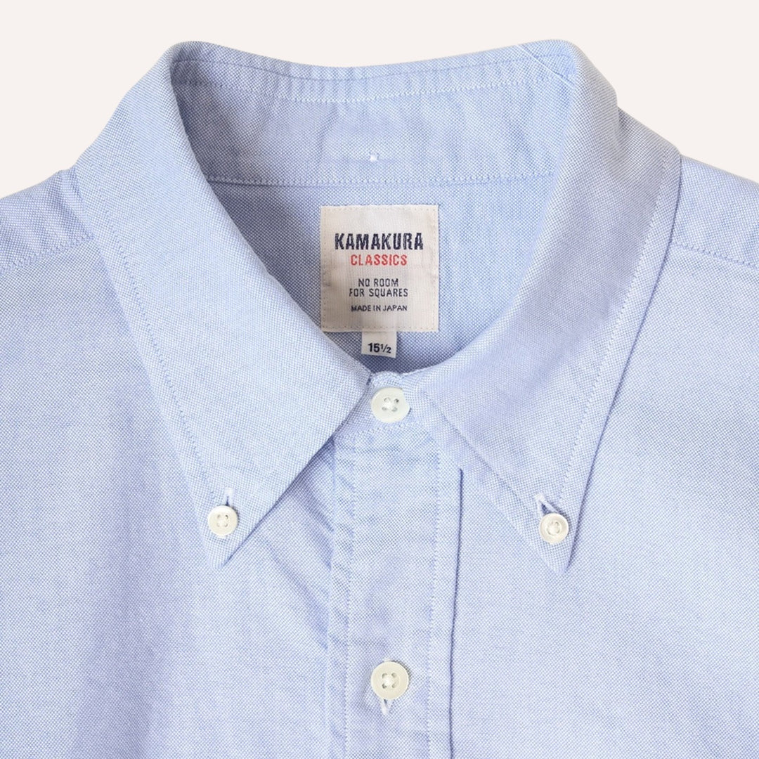 Light Blue Washed Oxford Button Down Shirt - New version
