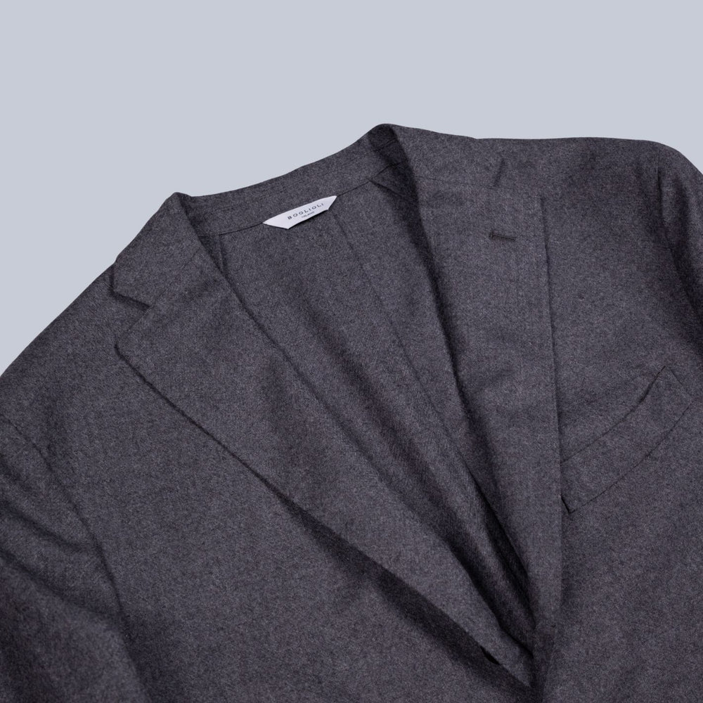 Grey Wool Flannel Suit