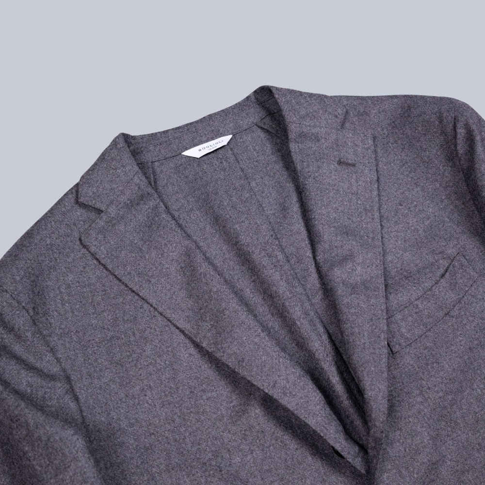 Grey Wool Flannel Suit