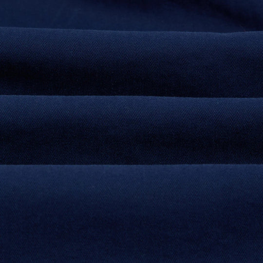 French Blue Herringbone Smock Artist Chore Jacket