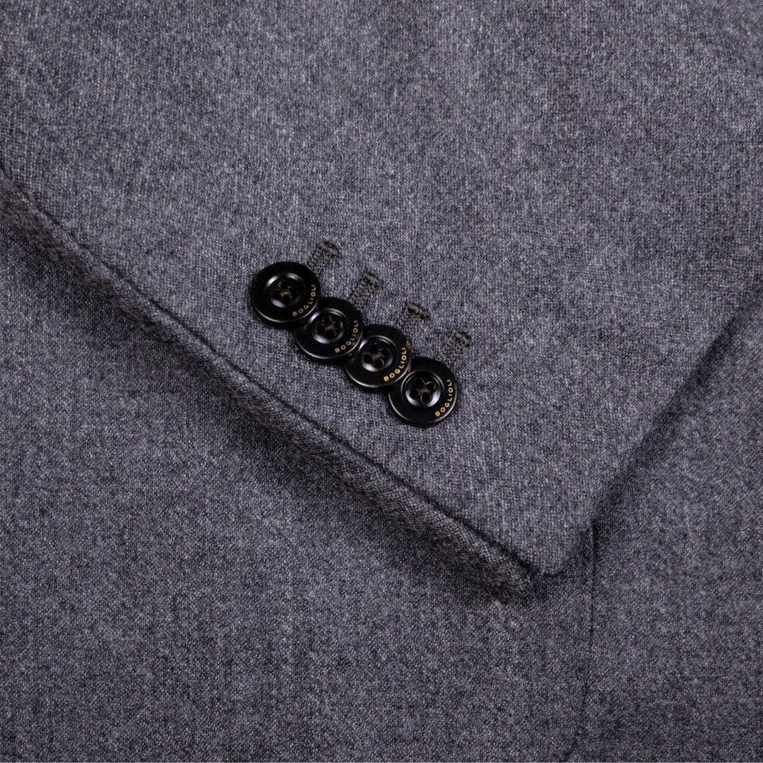 Grey Wool Flannel Suit
