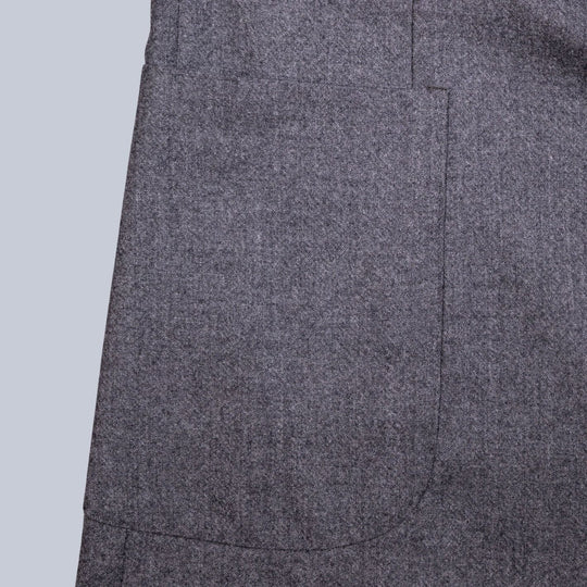 Grey Wool Flannel Suit