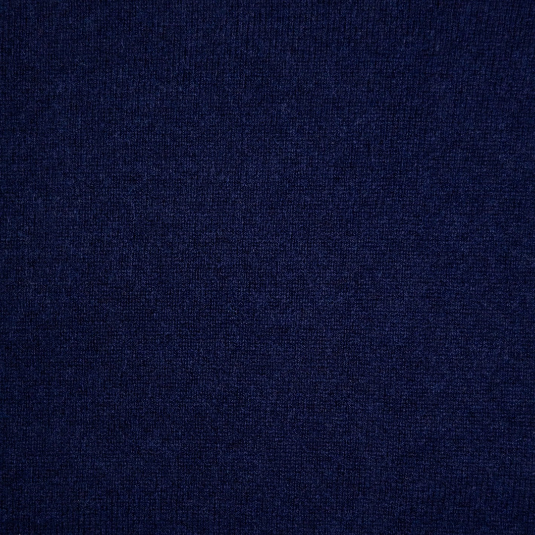 Navy Cashmere Full Zip Sweater