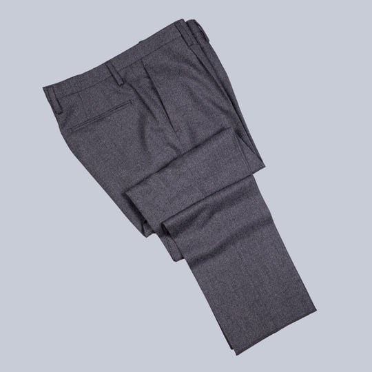 Grey Wool Flannel Suit