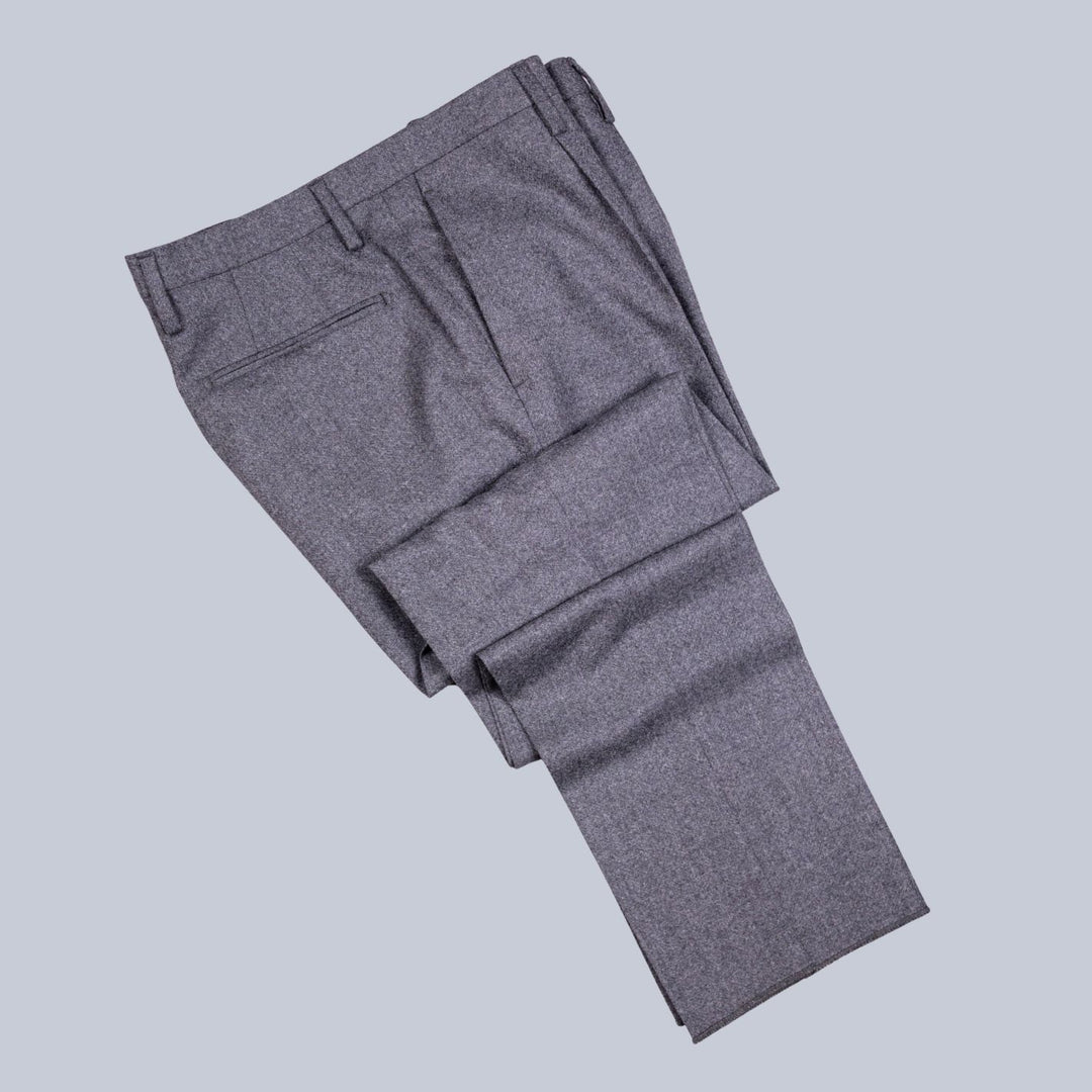 Grey Wool Flannel Suit