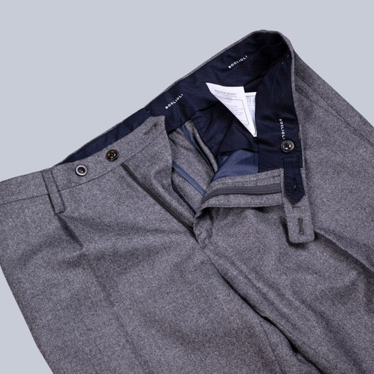Grey Wool Flannel Suit