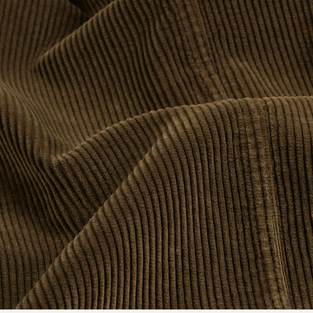 Olive Green Corduroy Single Breasted Games Blazer