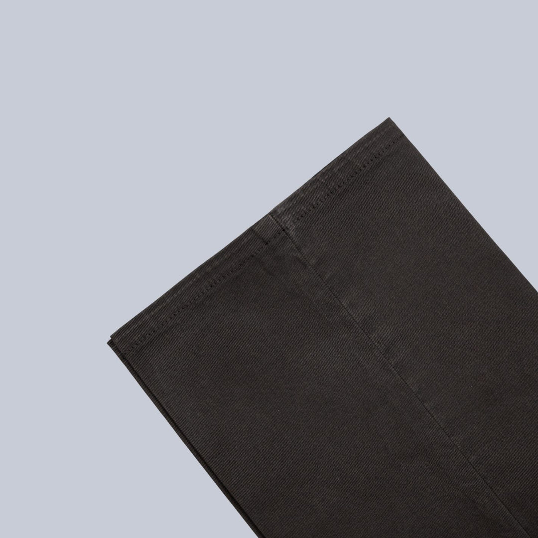 Washed Dark Green Cotton Chino