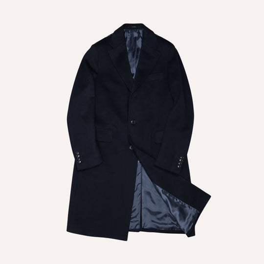Dark Navy Single Breasted Coat