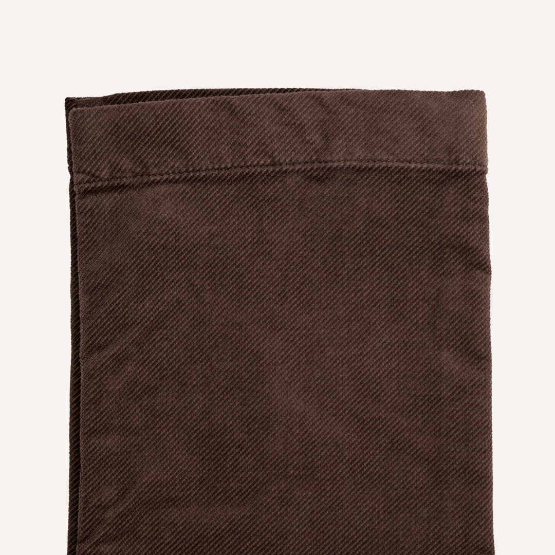 Brown Cotton Twill Trousers